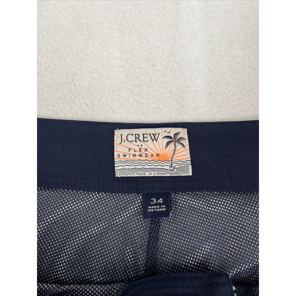 J.Crew Shorts Mens 34 Navy Blue Flex Swimwear Swim Trunks Mesh Lot of 2 - Picture 6 of 7